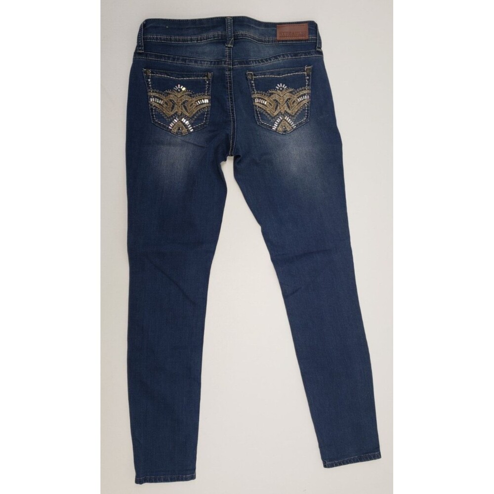Hydraulic Jeans Bailey Low Rise Womens Size 5/6 Blue Skinny Stretch Excellent